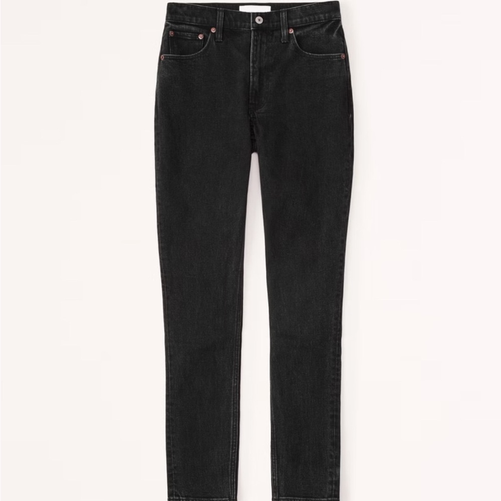American Eagle Curve Love High Rise Skinny Jean Black Women’s Size 33 / 16